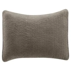 Stonewashed Cotton Quilted Velvet Pillow Sham - 9 Colors -HiEnd Accents FB6500PS SS TP lg