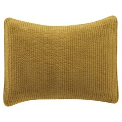 Stonewashed Cotton Quilted Velvet Pillow Sham - 9 Colors -HiEnd Accents FB6500PS SS TU lg