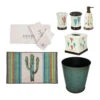 Cactus 9-Piece Bathroom Accessory And Towel Set