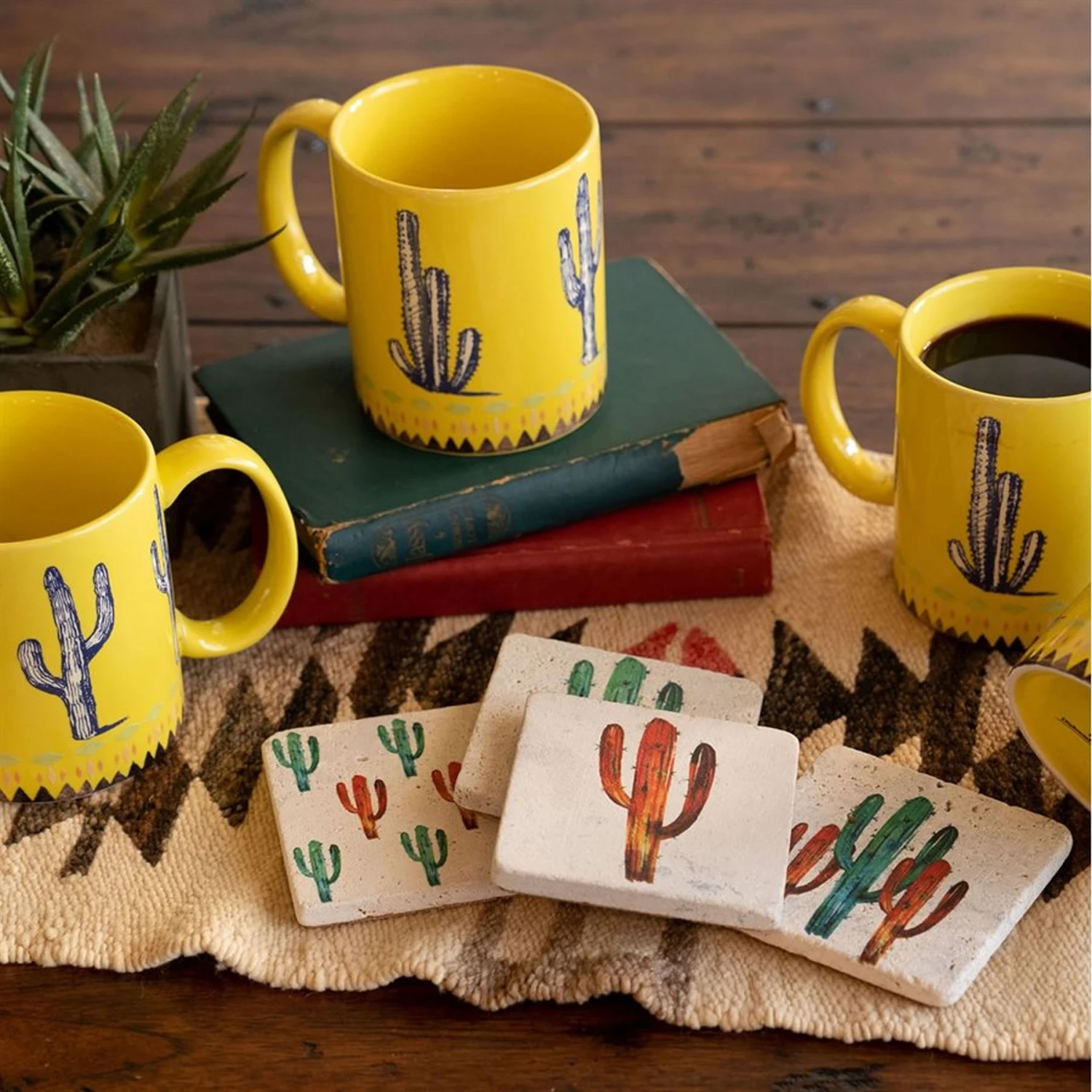 Cactus Coffee Mug And Coaster 8-Piece Set 2 Cactus Coffee Mug And Coaster 8-Piece Set - Image 2
