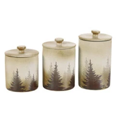 Clearwater Pines 19-Piece Dinnerware & Canister Set 7 Clearwater Pines 19-Piece Dinnerware & Canister Set -HiEnd Accents LF1763K1 3 lg