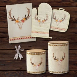 Desert Skull Floral 18-Piece Set