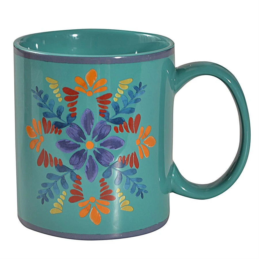Bonita Mug And Coaster 8-Piece Set - Turquoise 4 Bonita Mug And Coaster 8-Piece Set - Turquoise - Image 4