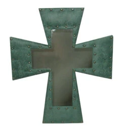 Turquoise Cross Mirror