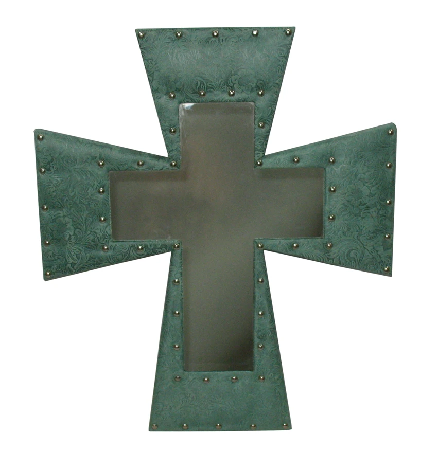 Turquoise Cross Mirror 1 Turquoise Cross Mirror