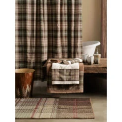 Huntsman Plaid Shower Curtain 5 Huntsman Plaid Shower Curtain -HiEnd Accents NL1731SC 2 lg