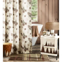Forest Pine Shower Curtain -HiEnd Accents NL1733SC 2 lg