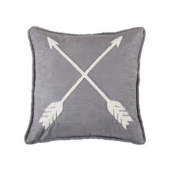 Free Spirit Embroidered Arrow Throw Pillow