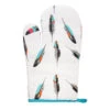 Tossed Feather Printed Oven Mitts