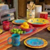 Bonita Talavera Design 14-Piece Melamine Dinnerware Set