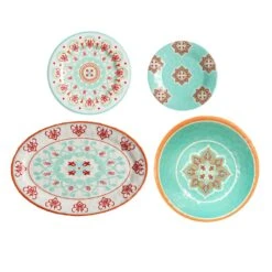 Western 10-PC Melamine Dinnerware Set -HiEnd Accents PK500110 3 lg