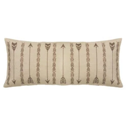 Oversized Burlap Arrows Pillow