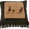 Embroidered Team Roping Pillow