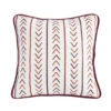 Solace Embroidered Throw Pillow W/Stripes