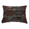 Navajo Geometric Scalloped Chenille Pillow