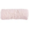 Mongolian Faux Fur Lumbar Pillow - Blush