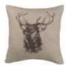Linen Elk Bust Pillow