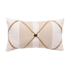 Linen Pillow With Button