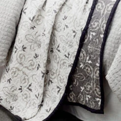 Fleur De Lis Reversible Quilt Set 5 Fleur De Lis Reversible Quilt Set -HiEnd Accents QN2012 2 lg