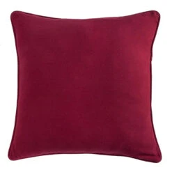 Solace Burgundy & Buckskin Suede Reversible Euro Sham -HiEnd Accents QW1012ES 2 lg