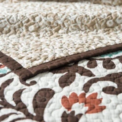 Rebecca Reversible Quilt Set 5 Rebecca Reversible Quilt Set -HiEnd Accents QW1833 2 lg