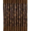 Rustic Faux Leather Shower Curtain