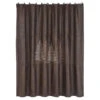 Clearwater Pines Chocolate Shower Curtain