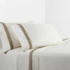 350 Thread Count Flange Sheet Set - Cream