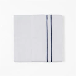 350 Thread Count Embroidered Stripe Sheet Set - Navy 5 350 Thread Count Embroidered Stripe Sheet Set - Navy -HiEnd Accents SS3505 QN NA lg