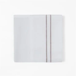 350 Thread Count Embroidered Stripe Sheet Set - Taupe 5 350 Thread Count Embroidered Stripe Sheet Set - Taupe -HiEnd Accents SS3505 QN TP lg