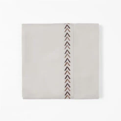 350 Thread Count Arrow Embroidery Sheet Set - Cream -HiEnd Accents SS3506 QN CR 2 lg