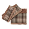 Huntsman Plaid 3-Piece Bath Towel Set - Mocha