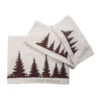 Clearwater Pines 3-Piece Bath Towel Set - Cream