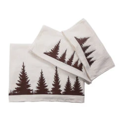 Clearwater Pines 3-Piece Bath Towel Set - Cream