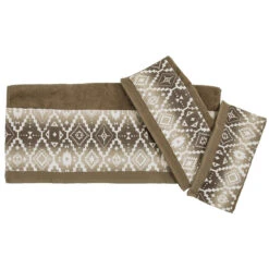 Chalet Aztec 3-Piece Bath Towel Set - Mocha