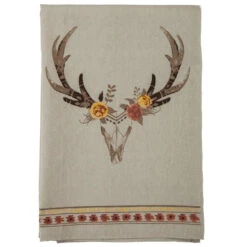 Desert Skull 5-Piece Bohemian Tea Towel Set