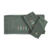 Serape Cactus 3-Piece Bath Towel Set - Turquoise