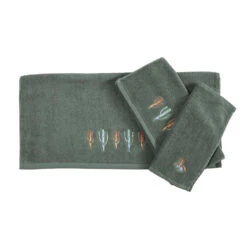 Serape Cactus 3-Piece Bath Towel Set - Turquoise