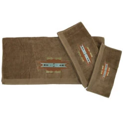 Mesa 3-Piece Bath Towel Set - Mocha