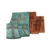 Embroidered Crosses Towel Set