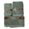 Embroidered Navajo Towel Set - Turquoise