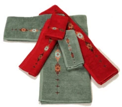 Embroidered Navajo Towel Set
