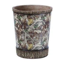 Oak Camo Bathroom Wastebasket