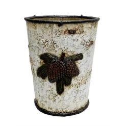 Birch Pinecone Bathroom Wastebasket