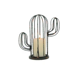 Cactus Cage Pillar Candle Holder