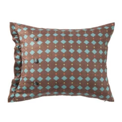 Serape Printed Multi Diamond Suede Pillow