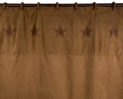 Barn Star Ultra Suede Shower Curtain