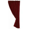 Cheyenne Faux Tooled Leather Curtain - Red