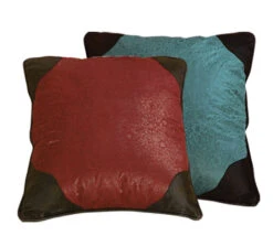 Cheyenne Faux Tooled Leather Reversible Euro Sham