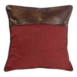 Ruidoso Euro Sham - Red/Brown